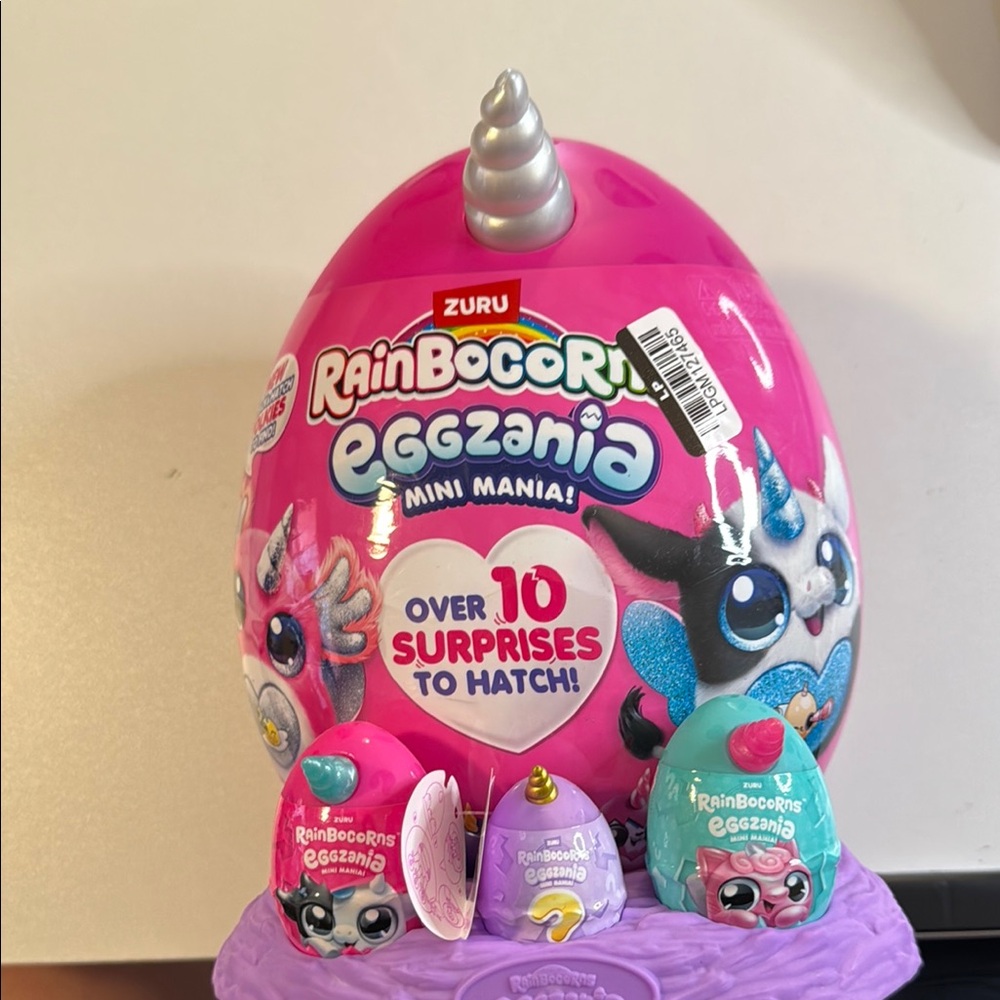 Pink and Silver Stuffed Animal Toy